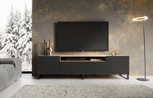 Tv-kapp ADRK Furniture Noemi, must/pruun hind ja info | Televiisori alused | hansapost.ee