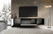 TV-kapp ADRK Furniture Noemi, must hind ja info | Televiisori alused | hansapost.ee