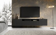 TV-kapp ADRK Furniture Noemi, must цена и информация | Televiisori alused | hansapost.ee