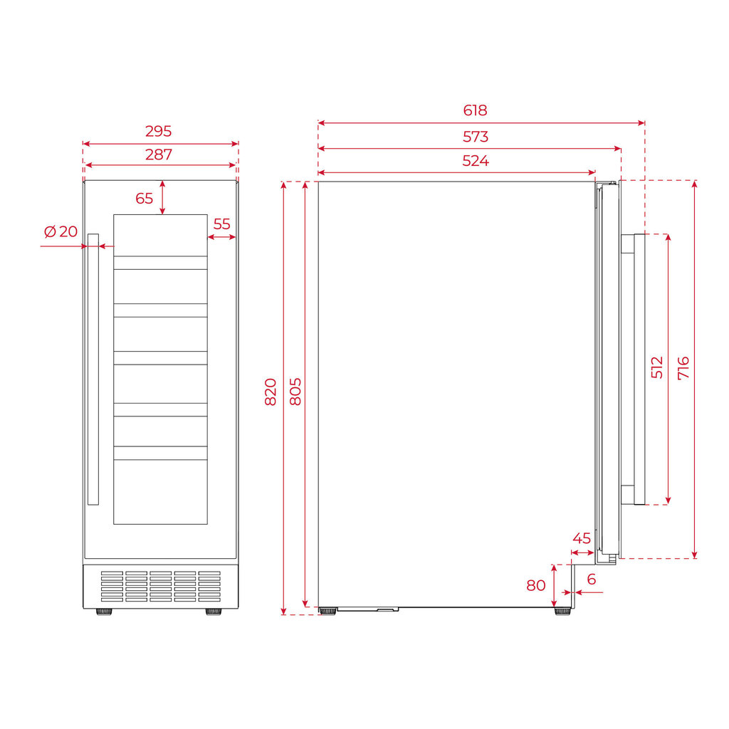 Teka RVU 10020 GBK hind ja info | Veinikülmkapid | hansapost.ee