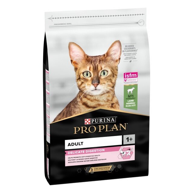 Purina Pro Plan kassitoit Delicate lambaga, 10 kg hind ja info | Kassi kuivtoit ja kassikrõbinad | hansapost.ee