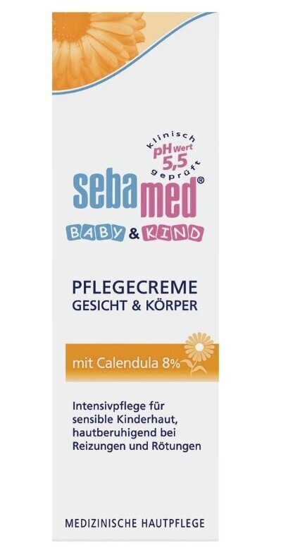 Toitev näo- ja kehakreem lastele saialillega Sebamed, 75 ml hind ja info | Laste ja ema kosmeetika | hansapost.ee