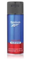 Deodorant meestele Reebok Move Your Spirit, 150 ml hind ja info | Reebok Lastekaubad ja beebikaubad | hansapost.ee