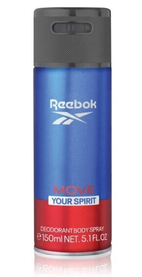 Deodorant meestele Reebok Move Your Spirit, 150 ml цена и информация | Deodorandid | hansapost.ee