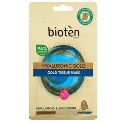 Niisutav kangasmask Bioten Hyaluronic Gold, 25 ml цена и информация | Маски для лица, патчи для глаз | hansapost.ee