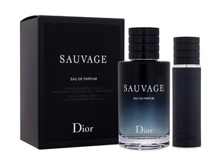 Komplekt Christian Dior Sauvage EDP meestele: parfüümvesi 100 ml + mini 10 ml hind ja info | Parfüümid meestele | hansapost.ee