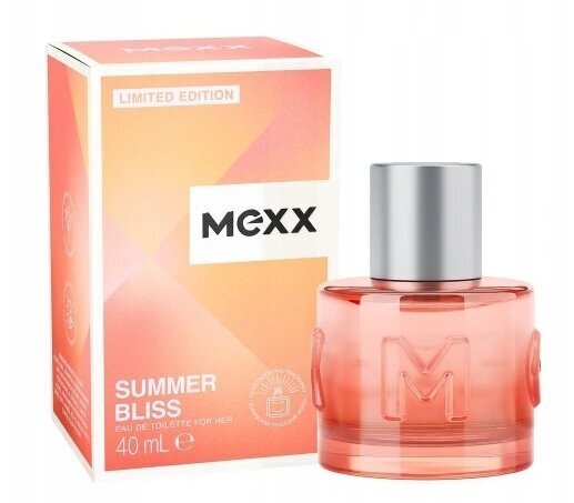 Tualettvesi naistele Mexx Summer Bliss EDT, 40ml цена и информация | Parfüümid naistele | hansapost.ee