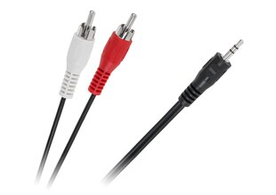 кабель с разъемом, 3,5-2 x rca, 1,5 м цена и информация | Кабели и провода | hansapost.ee