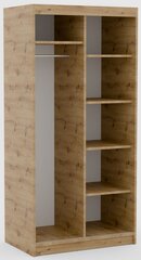 Шкаф ADRK Furniture Delia 100, коричневый цвет цена и информация | Шкафы | hansapost.ee