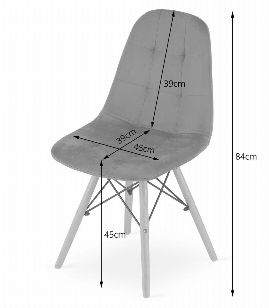 Tool Oskar Dumo, 2 tk, beež price and information | Köögitoolid, söögitoolid | hansapost.ee