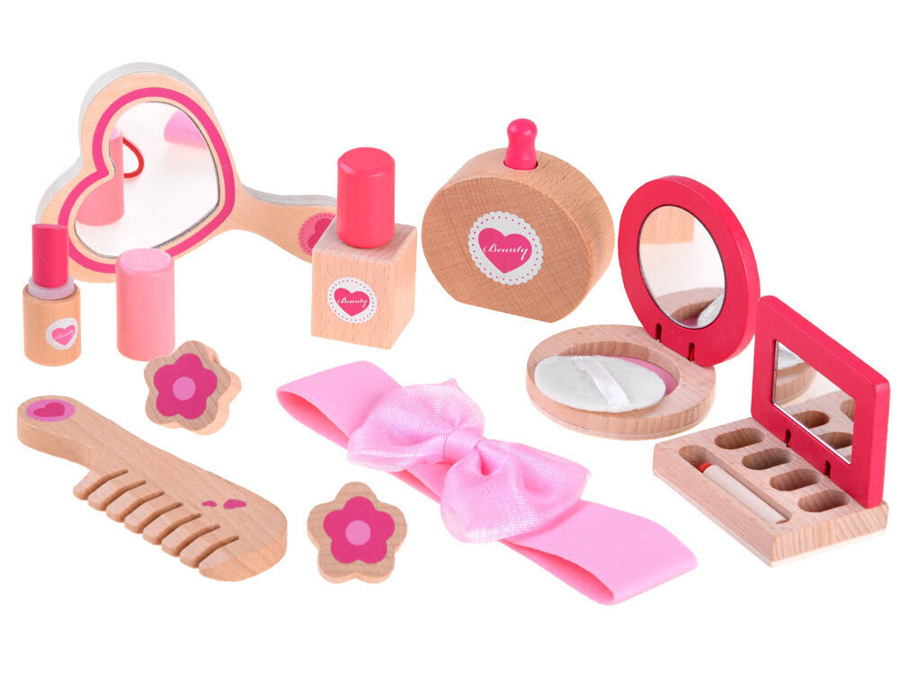 Mängukosmeetika komplekt ZA4119, roosa, 11 tk цена и информация | Mänguasjad tüdrukutele | hansapost.ee