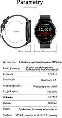 smartwatch unisex gravity gt1-1 - монитор сердечного ритма, циферблат с автоподзаводом (sg015a) цена и информация | Мужские часы | hansapost.ee