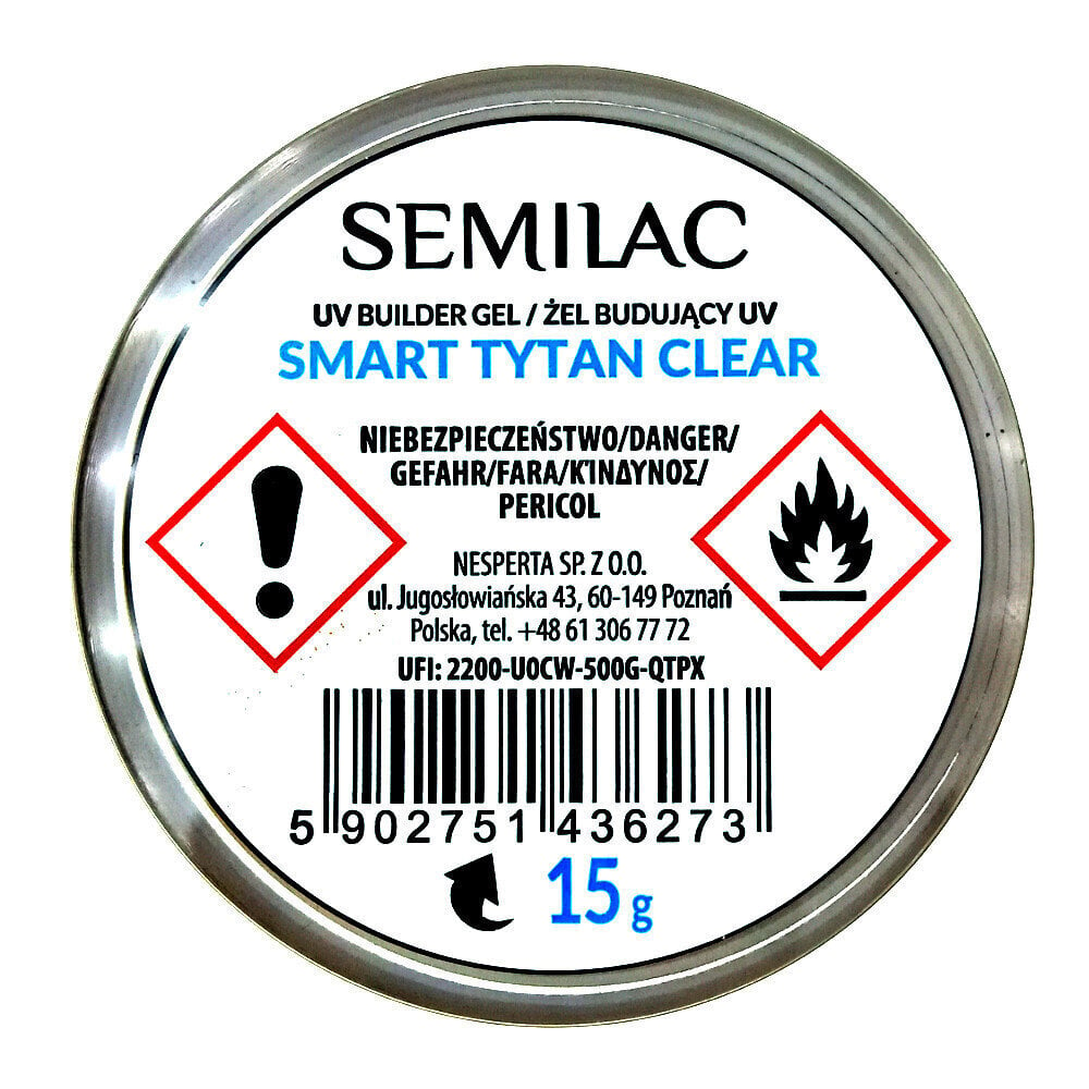 Küünepikendusgeel Semilac Smart Tytan Clear, 15 g hind ja info | Maniküüri ja pediküüri tarvikud | hansapost.ee