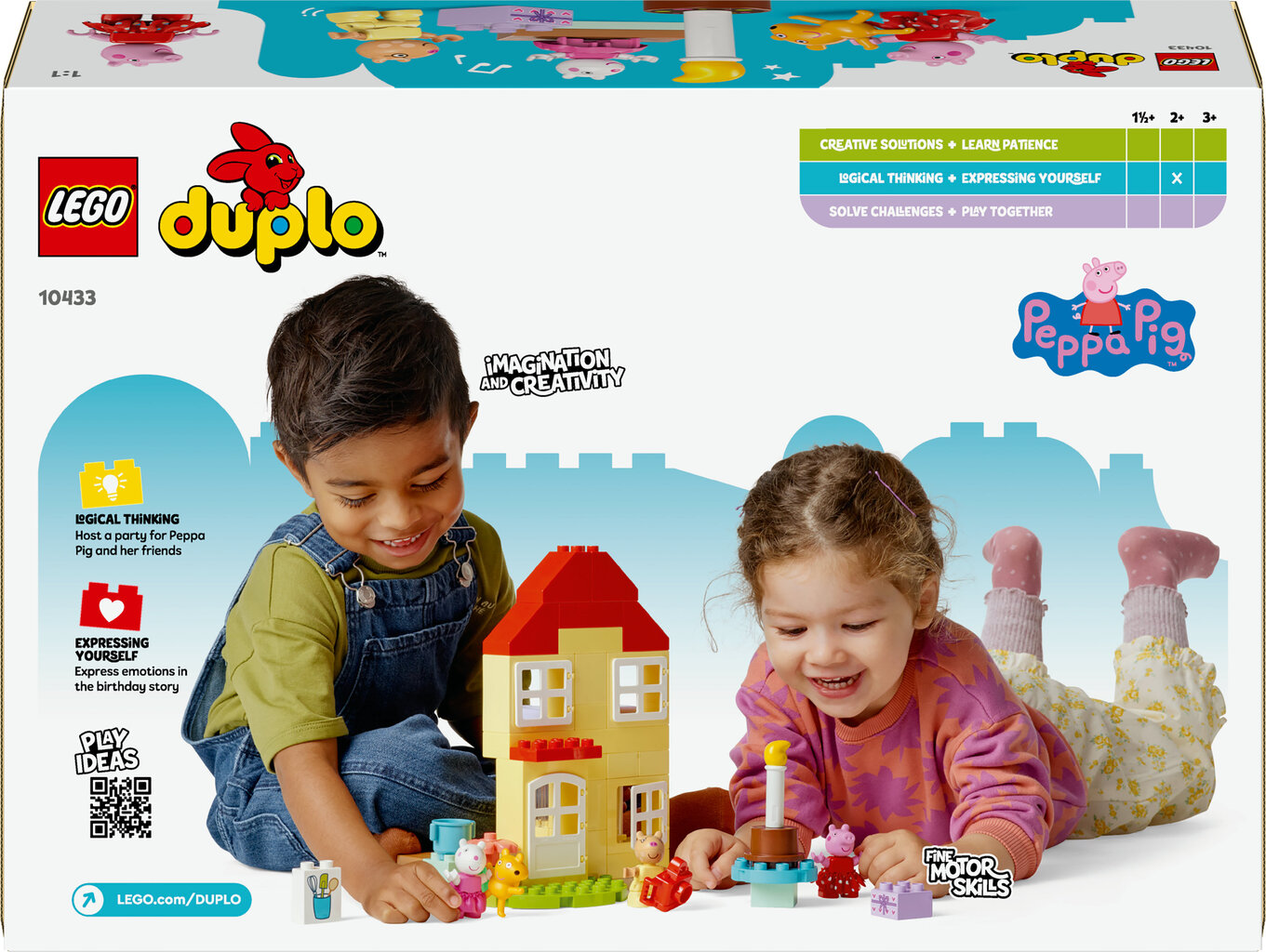 10433 Lego® Duplo Põrsa Peppa sünnipäevamaja цена и информация | Klotsid ja konstruktorid | hansapost.ee