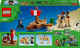 21259 Lego® Minecraft Reis piraadilaeval цена и информация | Конструкторы и кубики | hansapost.ee