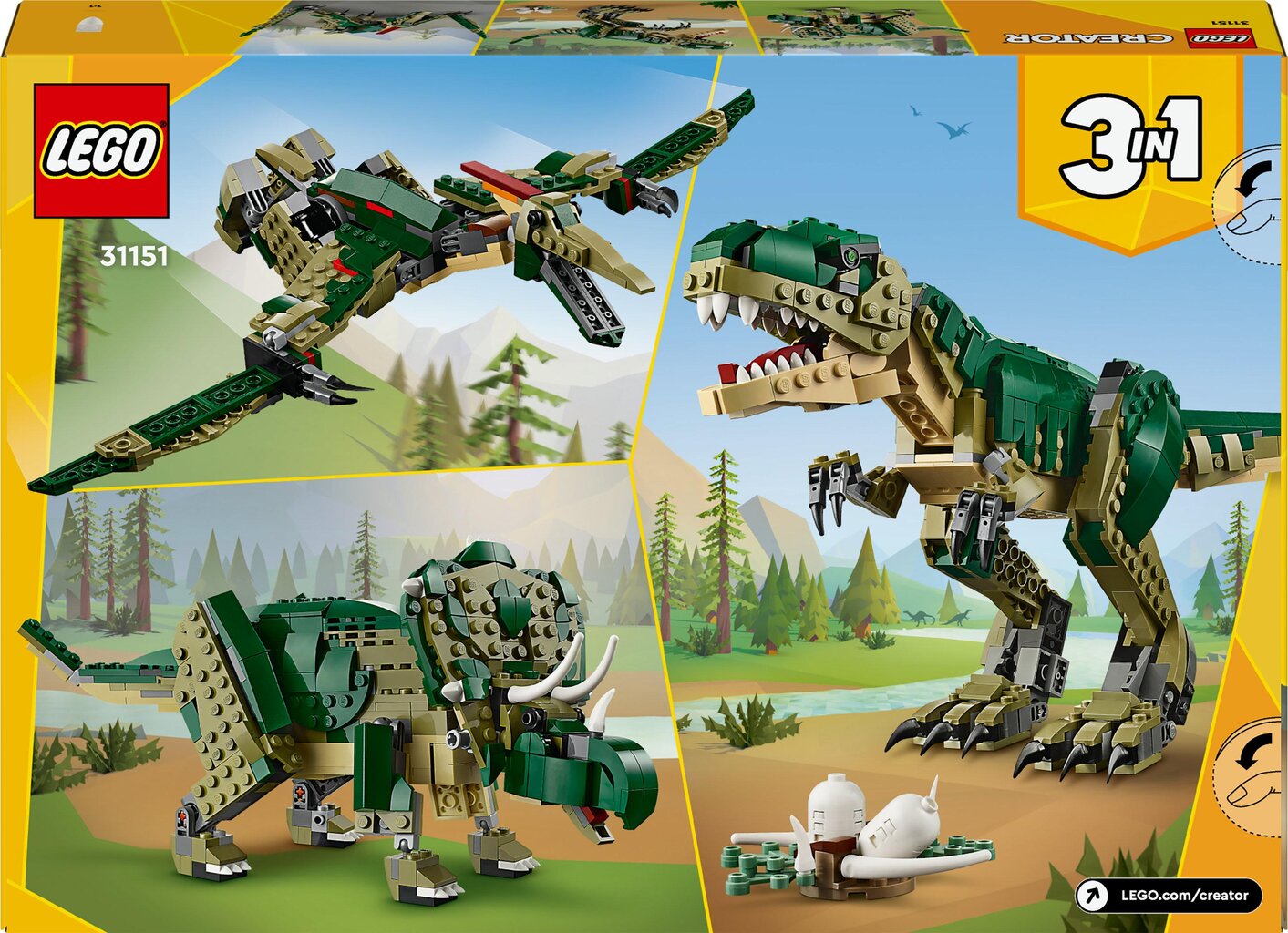 31151 Lego® Creator Türannosaurus hind ja info | Klotsid ja konstruktorid | hansapost.ee