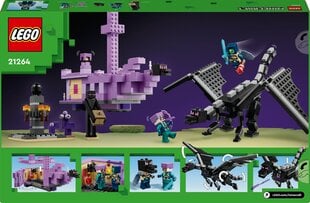 21264 Lego® Minecraft Enderi draakon ja lõpulaev цена и информация | Конструкторы и кубики | hansapost.ee