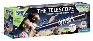 Laste teleskoop Clementoni Scientific Nasa hind ja info | Arendavad laste mänguasjad | hansapost.ee