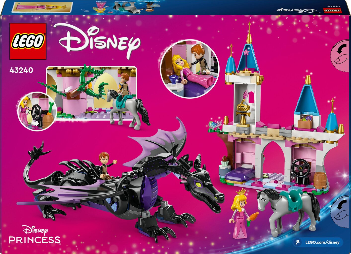 43240 Lego® Disney Maleficenti draakoni kuju цена и информация | Klotsid ja konstruktorid | hansapost.ee