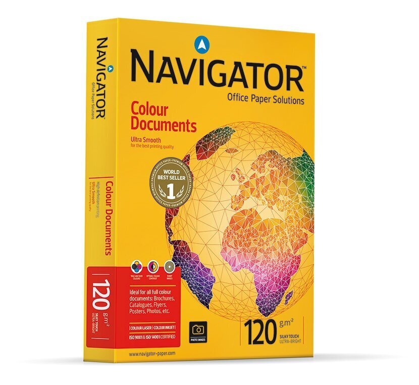 Koopiapaber A4 120g Navigator ColourDocuments 250lehte/pk hind ja info | Vihikud, märkmikud ja paberikaubad | hansapost.ee