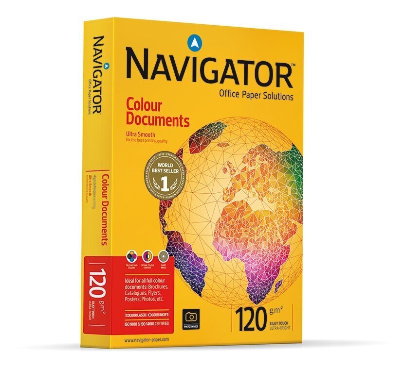 Koopiapaber A4 120g Navigator ColourDocuments 250lehte/pk цена и информация | Vihikud, märkmikud ja paberikaubad | hansapost.ee