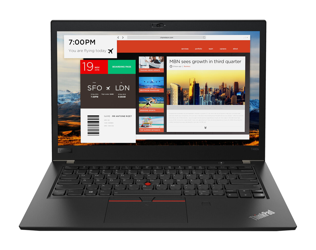 Lenovo ThinkPad T480s Intel Core i5-8250U 8/256GB SSD Windows 11 Pro Must цена и информация | Sülearvutid | hansapost.ee