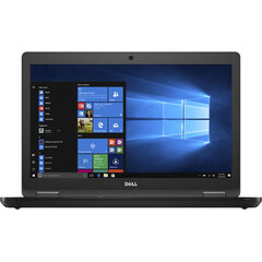 Dell Latitude 5580 Intel Core i7-7600U 16/256GB SSD Windows 11 Pro Черный цена и информация | Ноутбуки | hansapost.ee