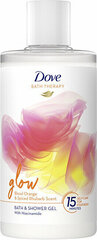 Vanni- ja dušigeel Dove Bath Therapy Glow Blood Orange & Spiced Rhubarb Bath & Shower Gel, 400 ml hind ja info | Dušigeelid, õlid | hansapost.ee