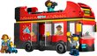 60407 Lego® City Punane kahekorruseline ekskursioonibuss цена и информация | Klotsid ja konstruktorid | hansapost.ee