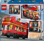 60407 Lego® City Punane kahekorruseline ekskursioonibuss цена и информация | Klotsid ja konstruktorid | hansapost.ee