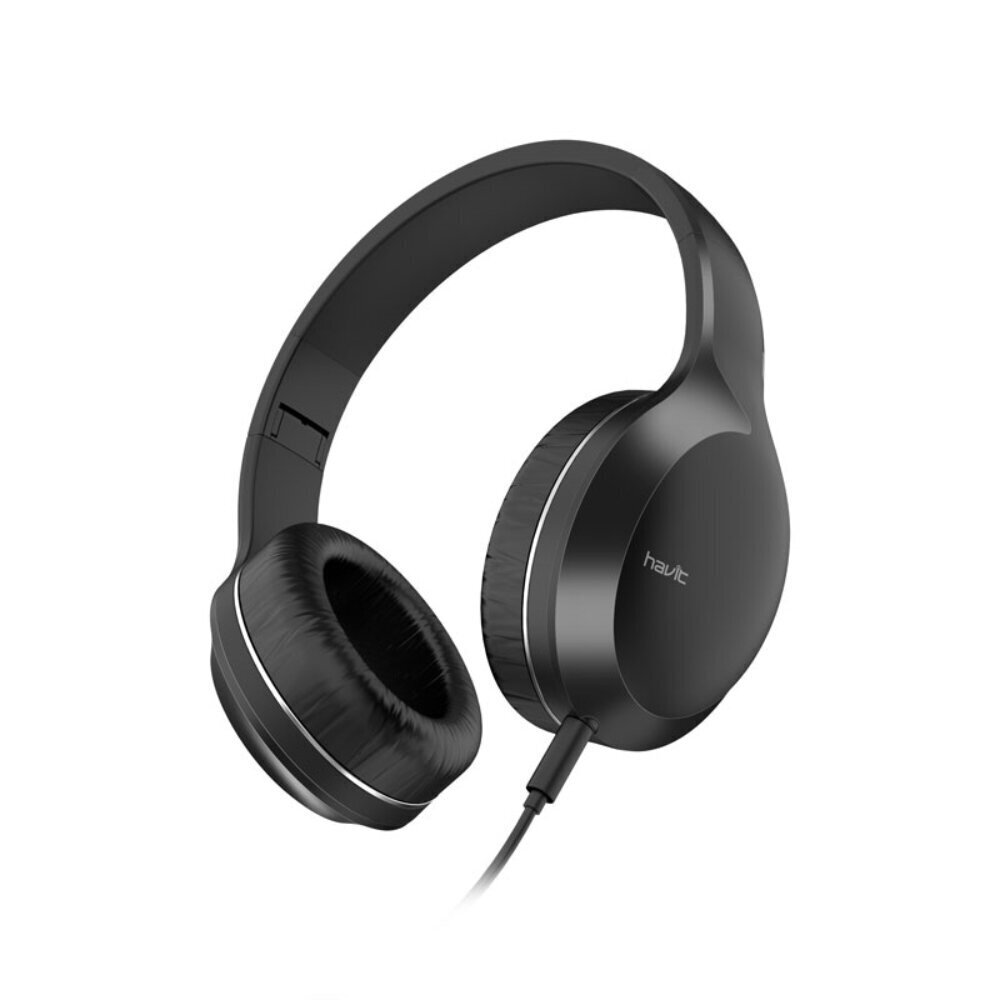 HAVIT wired headphones H100d on-ear black цена и информация | Kõrvaklapid | hansapost.ee