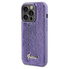 Guess GUHCP13LPSFDGSUiPhone 13 Pro | 13 6.1" fioletowy|purple hardcase Sequin Script Metal цена и информация | Чехлы для телефонов | hansapost.ee