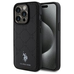 US Polo USHCP15LPYOK iPhone 15 Pro 6.1" czarny|black Yoke Pattern цена и информация | Чехлы для телефонов | hansapost.ee