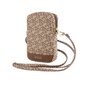 Guess PU G Cube Wallet Phone Bag Zipper Brown цена и информация | Telefonide kaitsekaaned ja -ümbrised | hansapost.ee