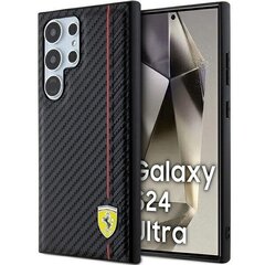 Ferrari FEHCS24LN3DUR S24 Ultra S928 czarny|black hardcase Carbon Printed Line цена и информация | Чехлы для телефонов | hansapost.ee