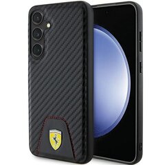 FerrariFEHCS24MN3PUK S24+ S926 czarny|black hardcase Carbon Stitched Bottom цена и информация | Чехлы для телефонов | hansapost.ee