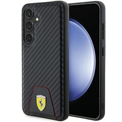 FerrariFEHCS24SN3PUK S24 S921 czarny|black hardcase Carbon Stitched Bottom цена и информация | Чехлы для телефонов | hansapost.ee