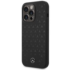 Mercedes MEHMP15LSIPBK iPhone 15 Pro 6.1" czarny|black hardcase Silicone Stars Pattern MagSafe цена и информация | Чехлы для телефонов | hansapost.ee