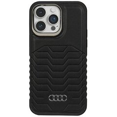 Audi Synthetic Leather MagSafe iPhone 14 Pro Max 6.7" czarny|black hardcase AU-TPUPCMIP14PM-GT|D3-BK цена и информация | Чехлы для телефонов | hansapost.ee