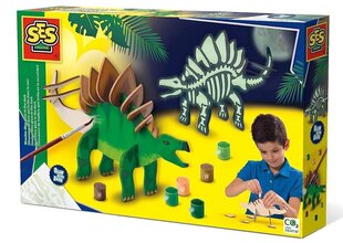 Loominguline komplekt SES Creative Glow pimedas helendav dinosaurus hind ja info | Arendavad laste mänguasjad | hansapost.ee
