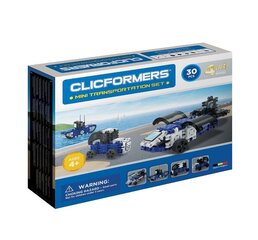 Konstruktor Clicformers Transporterid 4in1 Clics, 34165, 30 tk hind ja info | Klotsid ja konstruktorid | hansapost.ee
