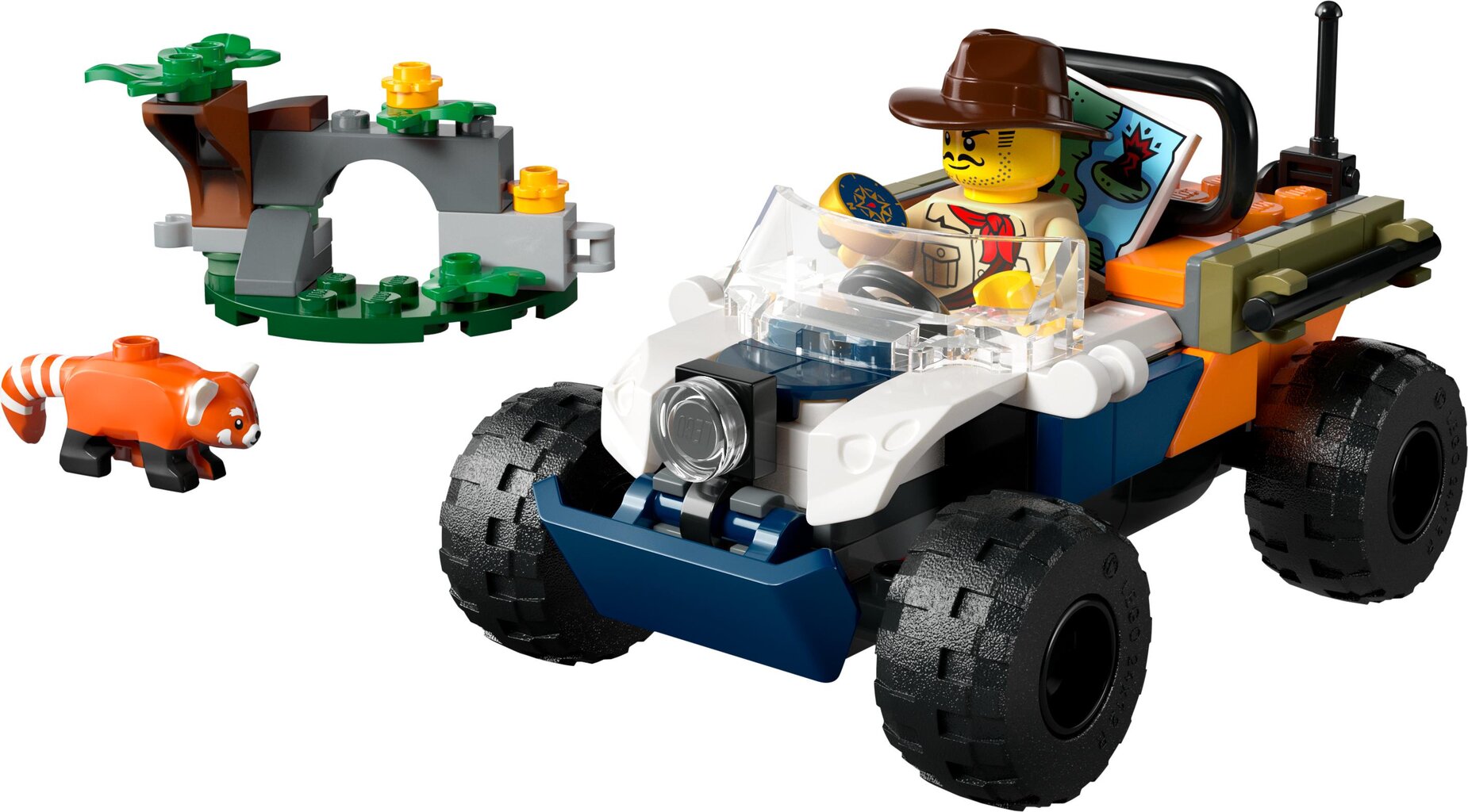 60424 Lego® City Džungliuurija ATV: missioon - punane panda цена и информация | Klotsid ja konstruktorid | hansapost.ee