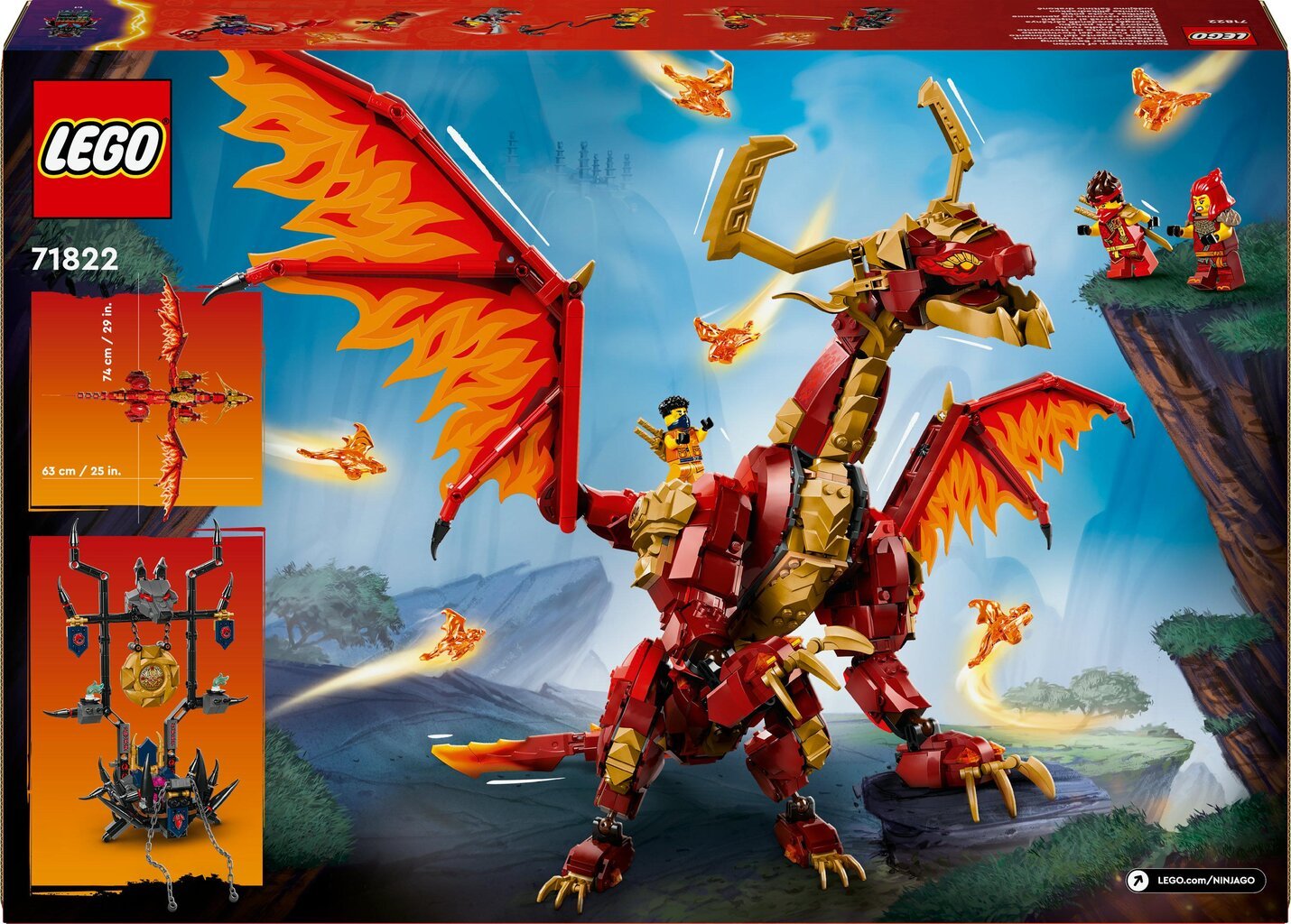 71822 Lego® Ninjago Liikumise allikadraakon цена и информация | Klotsid ja konstruktorid | hansapost.ee