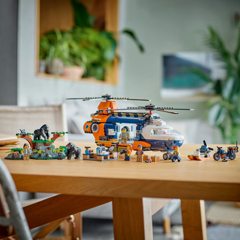 60437 Lego® City Džungliuurija helikopter laagris hind ja info | Klotsid ja konstruktorid | hansapost.ee