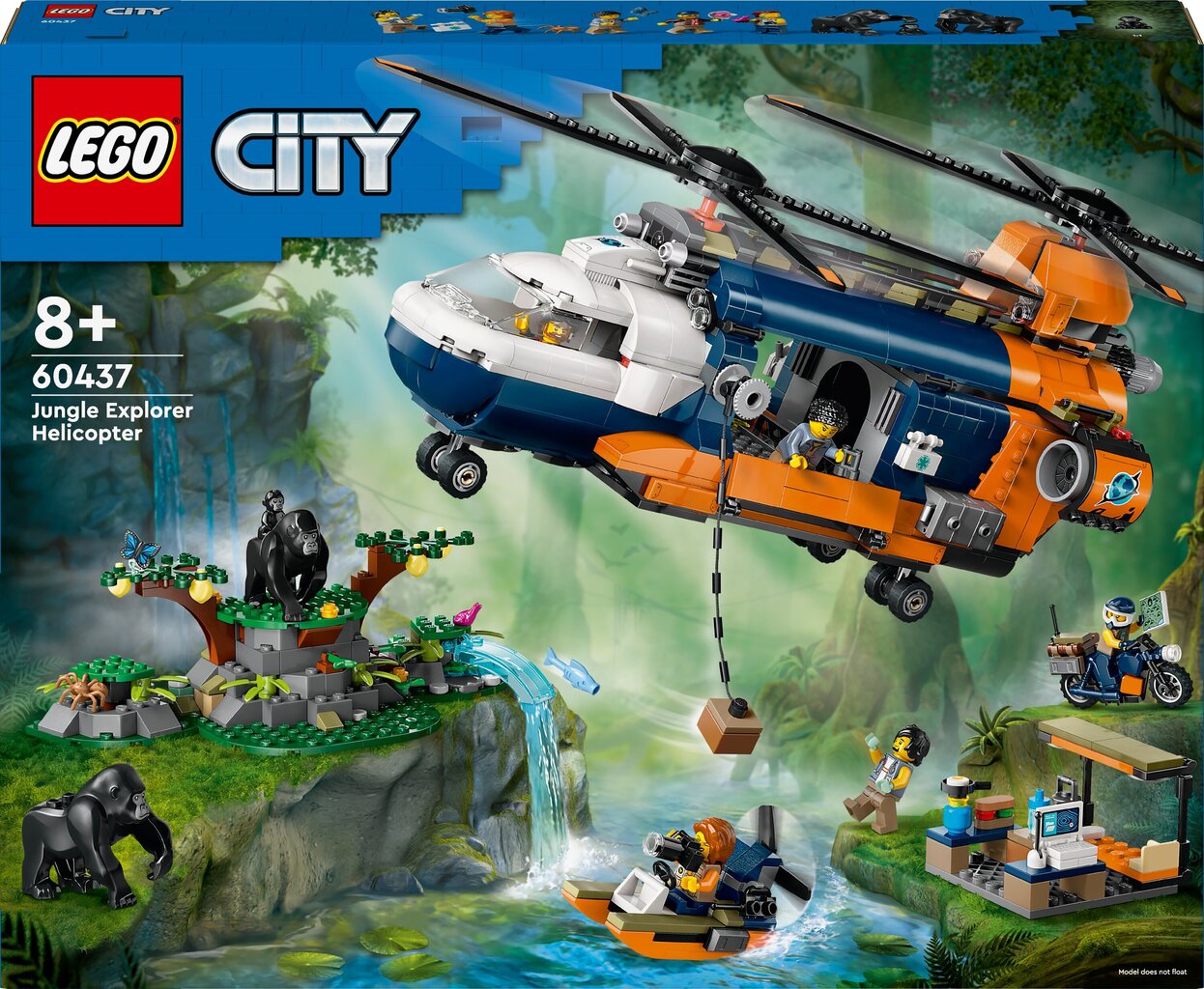 60437 Lego® City Džungliuurija helikopter laagris hind ja info | Klotsid ja konstruktorid | hansapost.ee