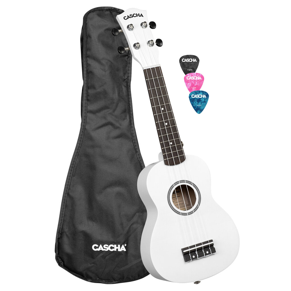 Sopran ukulele Cascha Linden valge HH 3967 цена и информация | Kitarrid | hansapost.ee