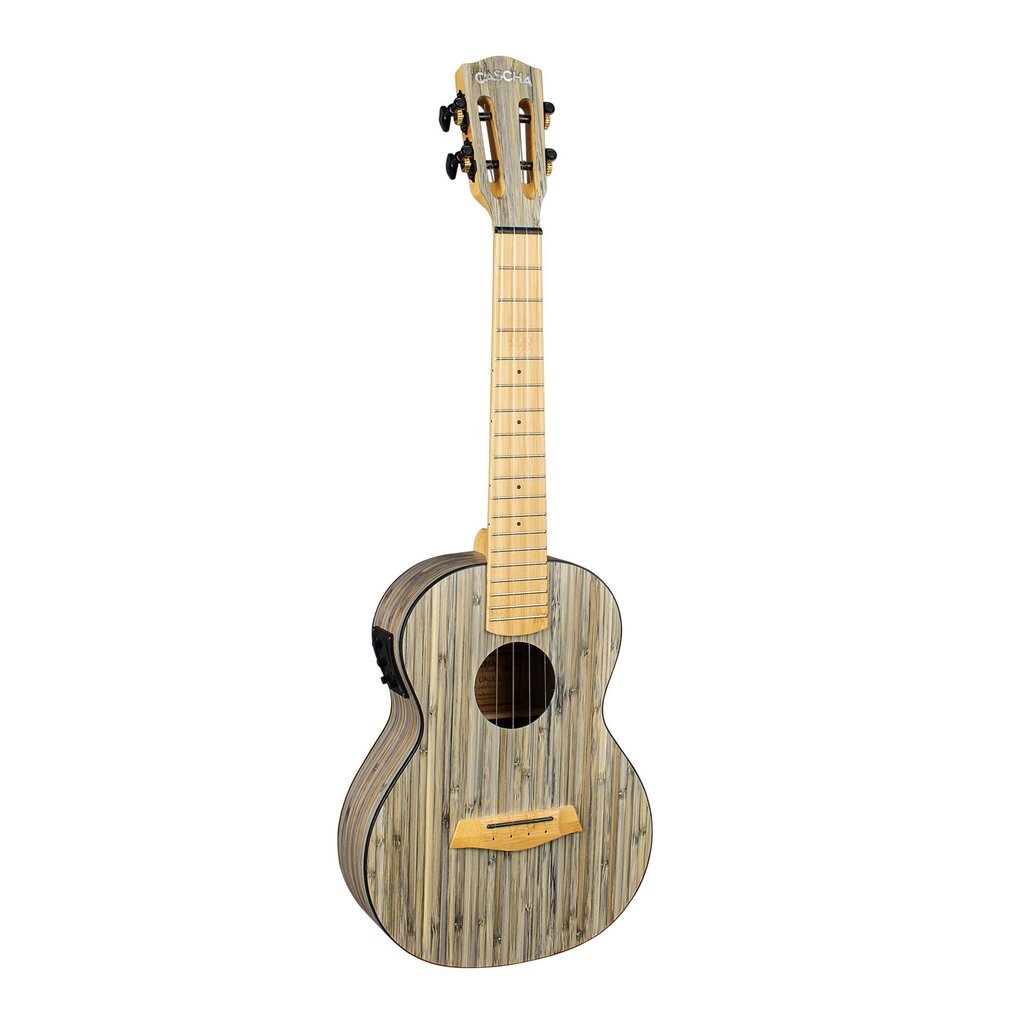 Elektroakustiline tenorukulele Cascha Bamboo Graphite HH 2317E цена и информация | Kitarrid | hansapost.ee