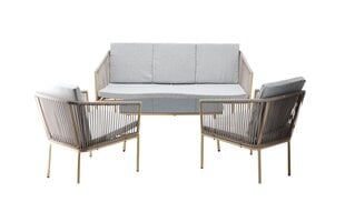 4-х частей комплект садовой мебели Garden Line, серый/коричневый kaina ir informacija | Комплекты уличной мебели | hansapost.ee
