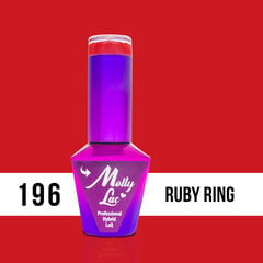 Гель лак для ногтей Molly Lac - Ruby Ring 5 мл Но. 196 цена и информация | Лаки, укрепители для ногтей | hansapost.ee