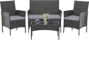 4-х частей комплект мебели для сада Garden Line 3477, серый kaina ir informacija | Комплекты уличной мебели | hansapost.ee